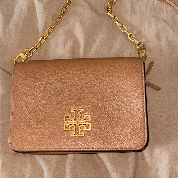 Tory Burch Tan Gold Crossbody Bag - Picture 2 of 10